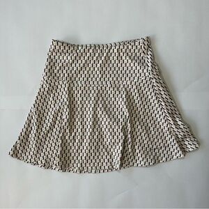Rohnisch Geometric Skirt in Cream and Black XS